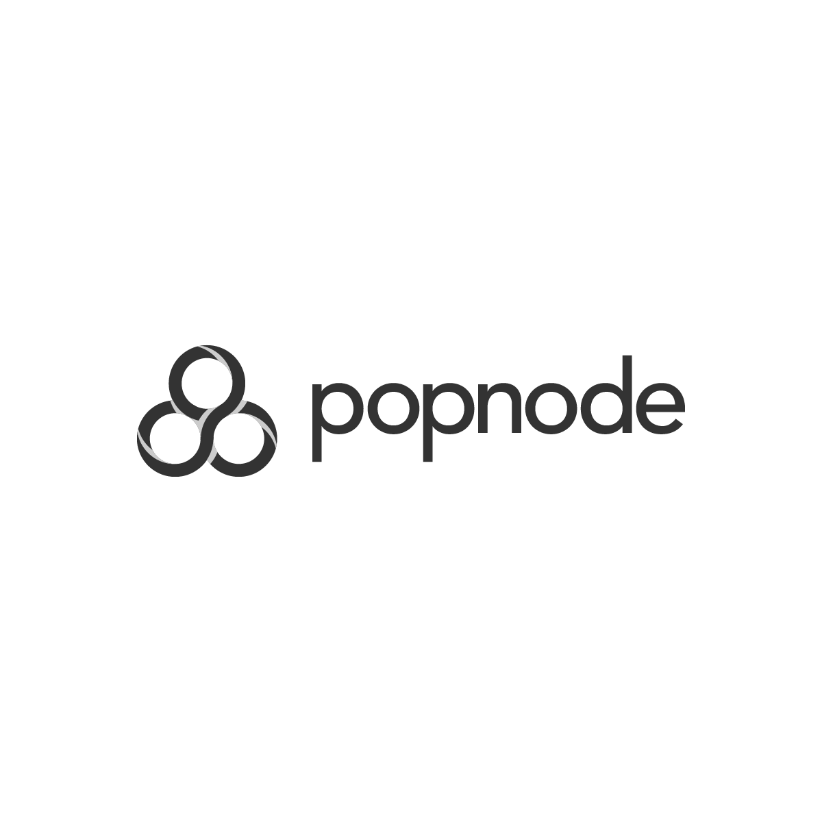 Popnode logotipo nero